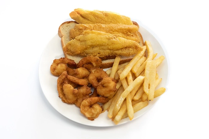 Combo #16 - Grouper & 10 Shrimp Or 3 Wings